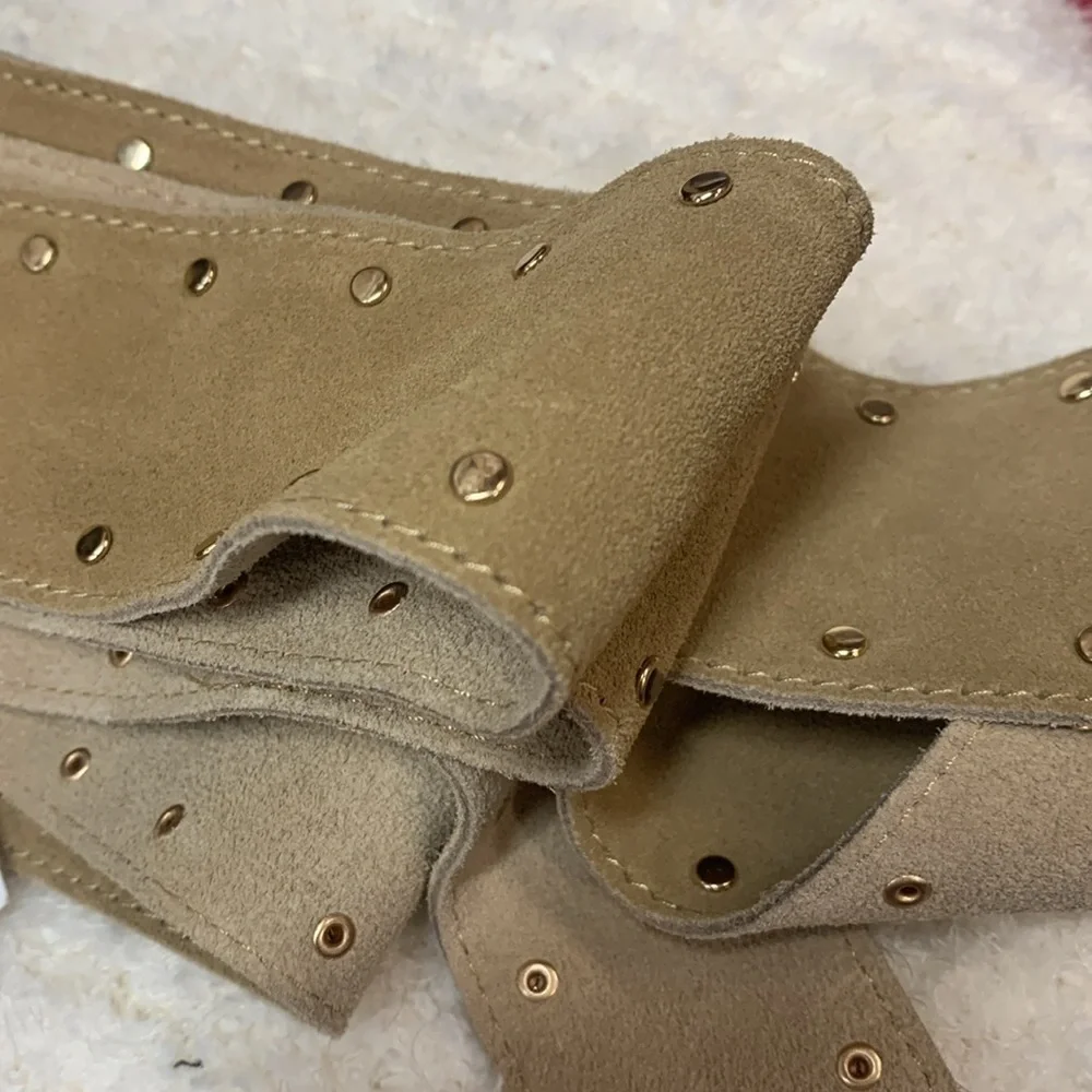 Anthro Brynn Studded Wrap Belt in Natural New